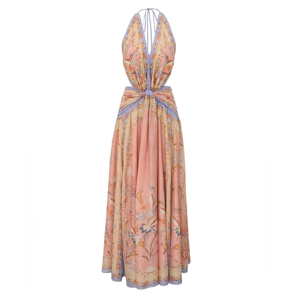 ZIMMERMANN Indra Floral A-Line Maxi Dress